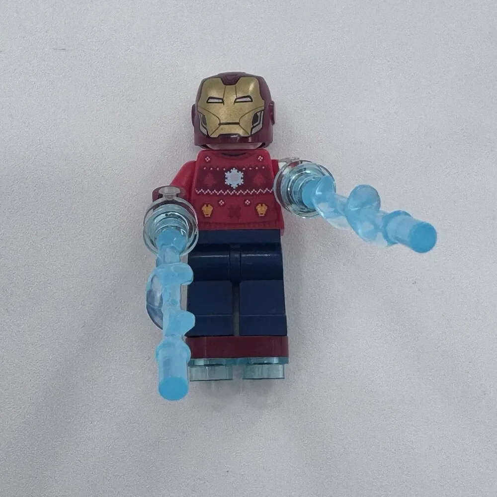 Tony Stark CHRISTMAS SWEATER Iron Man 76196 Super Hero LEGO® Minifigure Figure